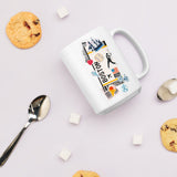 Boston Massachusetts American Coffee Mug White Glossy Cup Personalized Custom City Name