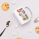 Callao Peru Peruvian flag Coffee Mug White Glossy Cup Personalized Custom City Name