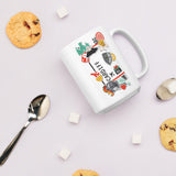 Cardiff Wales  United Kingdom England British Coffee Mug White Glossy Cup Personalized Custom City Name