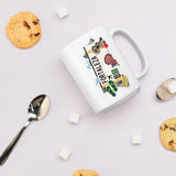 Fortaleza Brasil Brazil Brazilian Coffee Mug White Glossy Cup Personalized Custom City Name