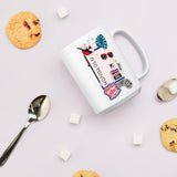 Honolulu Hawaii hawaiian flag Coffee Mug White Glossy Cup Personalized Custom City Name