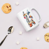 Houston Texas Coffee Mug White Glossy Cup Personalized Custom City Name