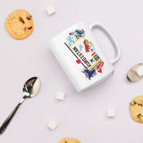 Kurdistan Kurd Kurdish Coffee Mug White Glossy Cup Personalized Custom City Name