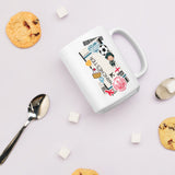 Manchester England British Coffee Mug White Glossy Cup Personalized Custom City Name