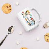 Marrakesh Morocco Moroccan Coffee Mug White Glossy Cup Personalized Custom City Name