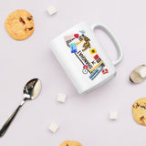 Shanghai China Chinese Coffee Mug White Glossy Cup Personalized Custom City Name